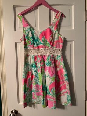 Lilly Pulitzer Pastel Floral Dress in Pink, Mint & White